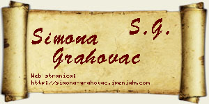Simona Grahovac vizit kartica